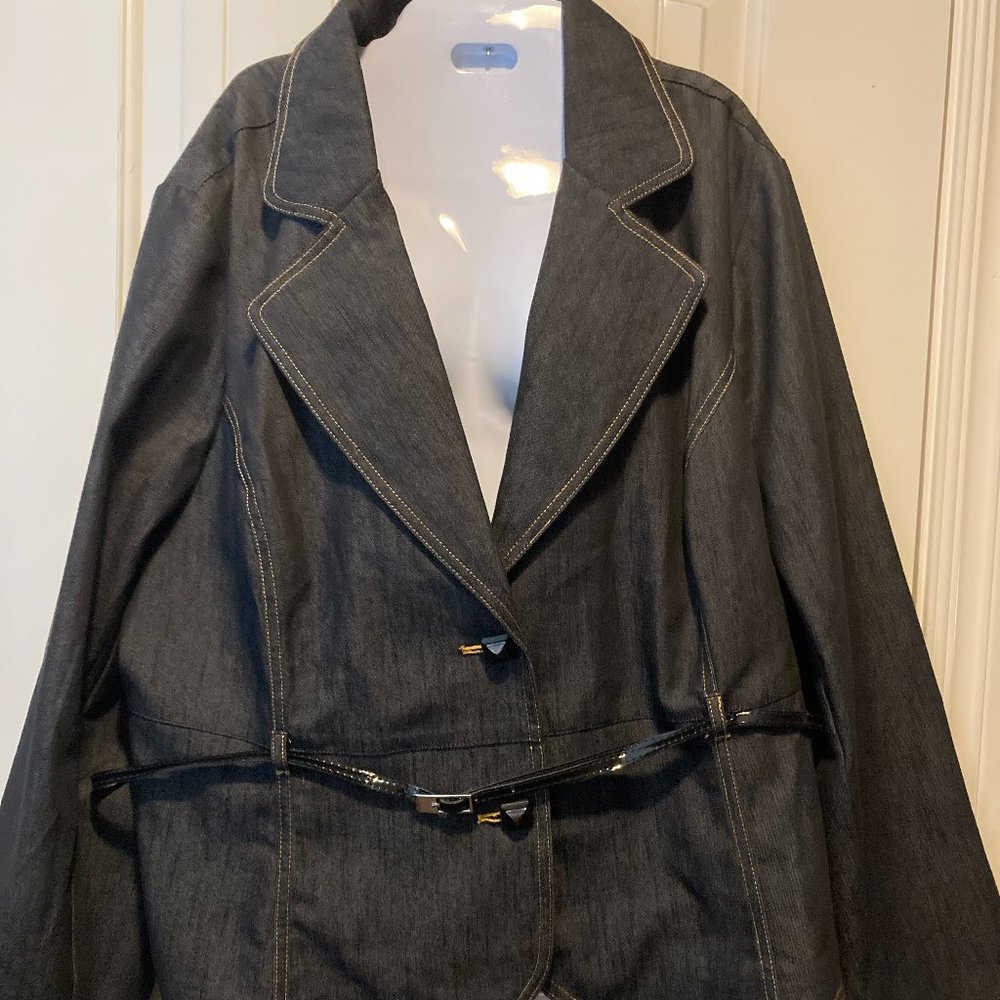 Plus size (22-24) Denim Cato  Blazer